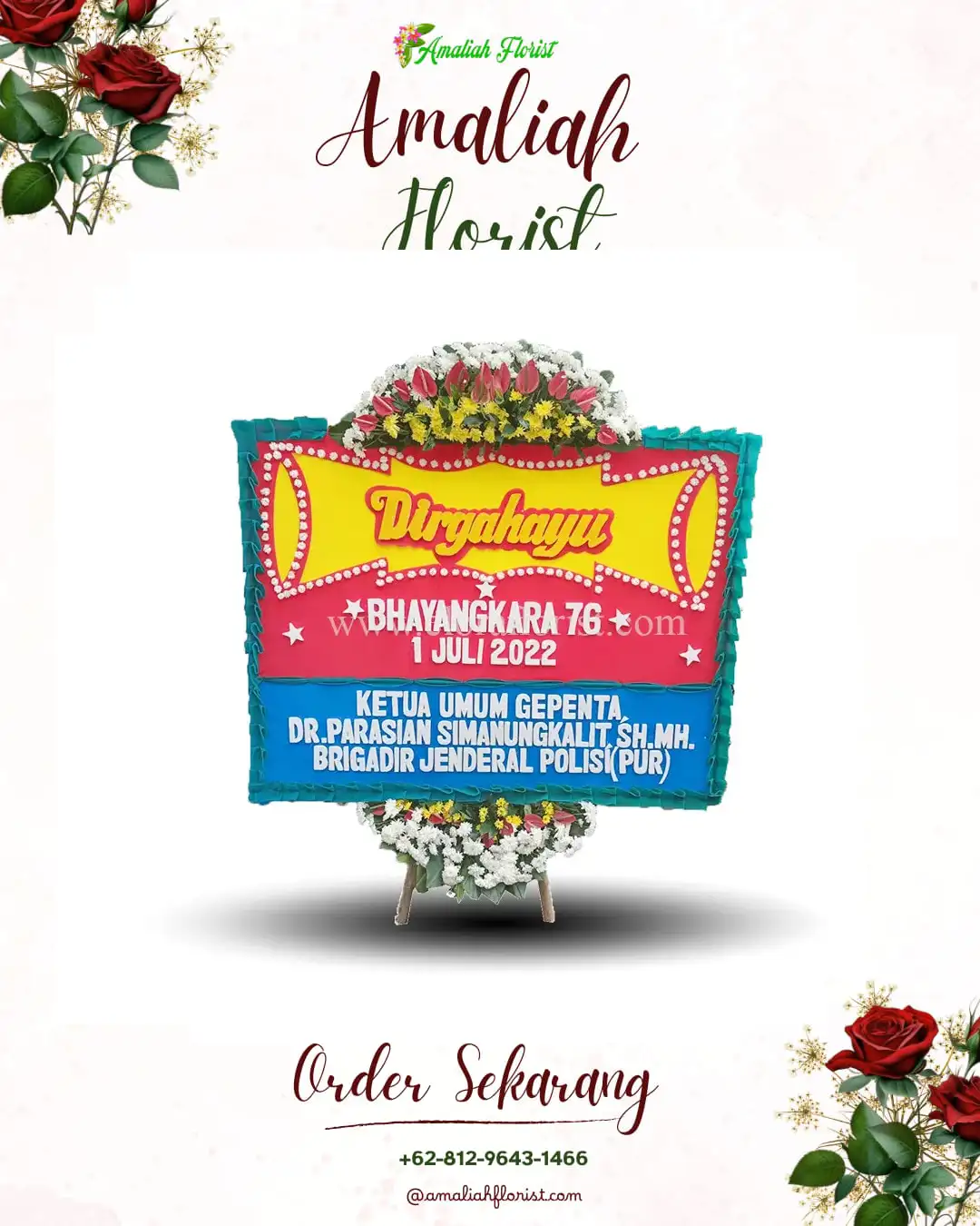 Papan Bunga HUT Ulang Tahun Cijoro Lebak